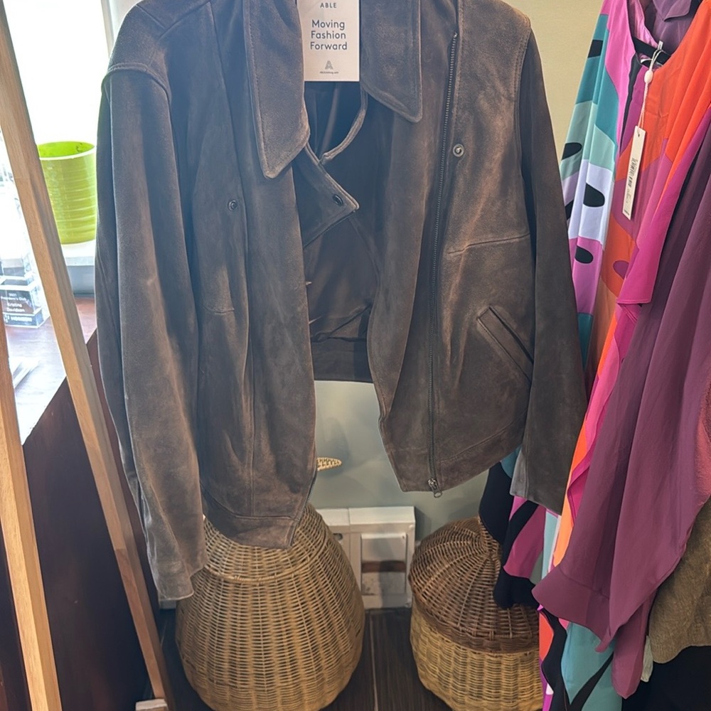 NWT Maha Suede Leather Jacket - Picture 10 of 10